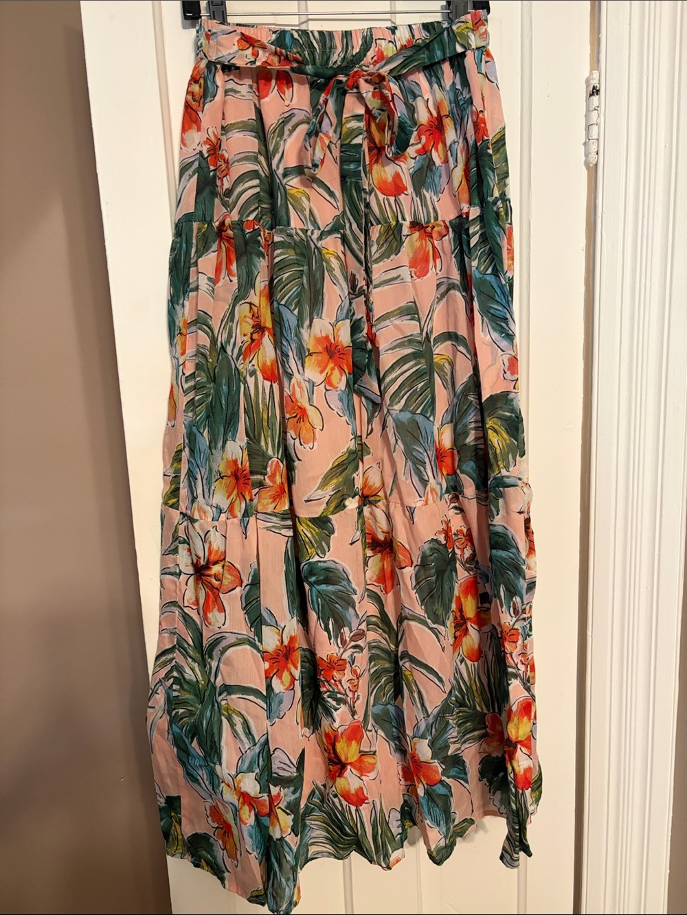 Floral Tropical Maxi Skirt